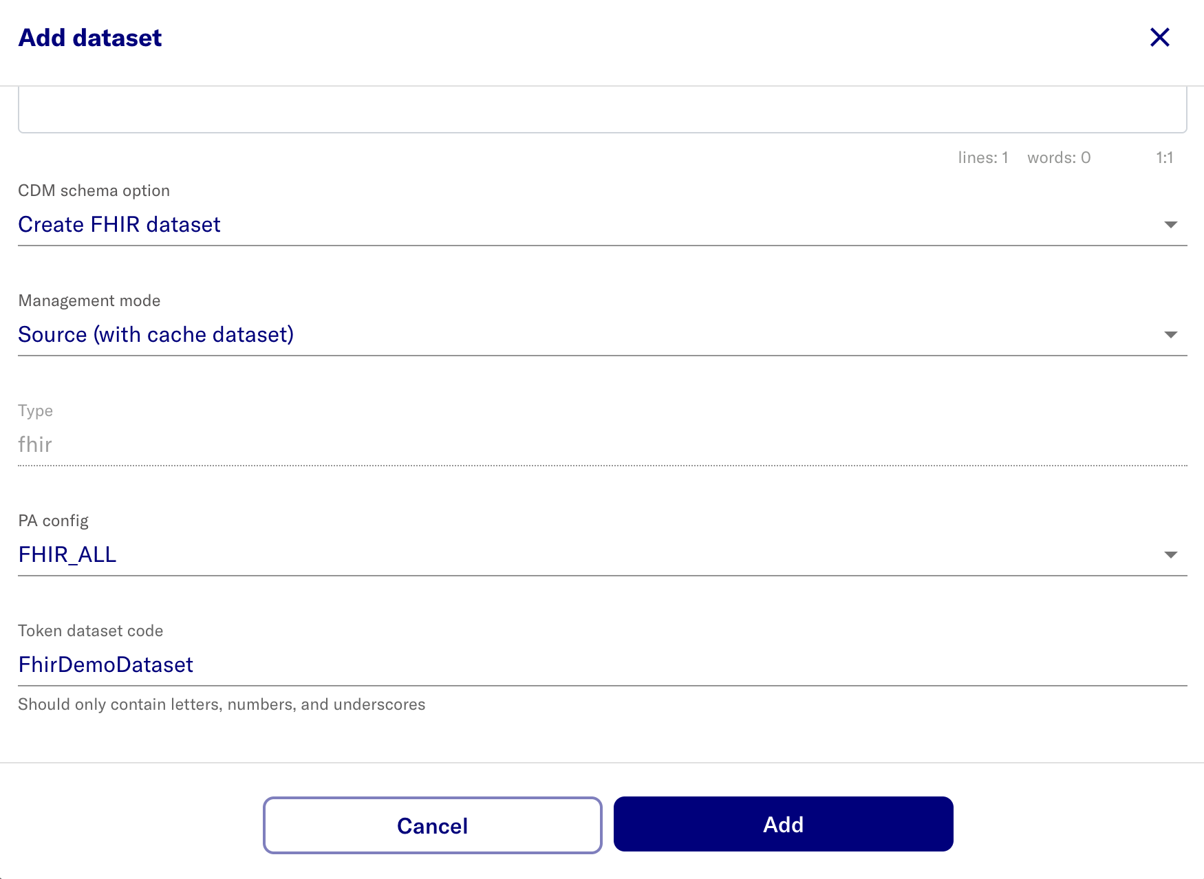 Add Dataset