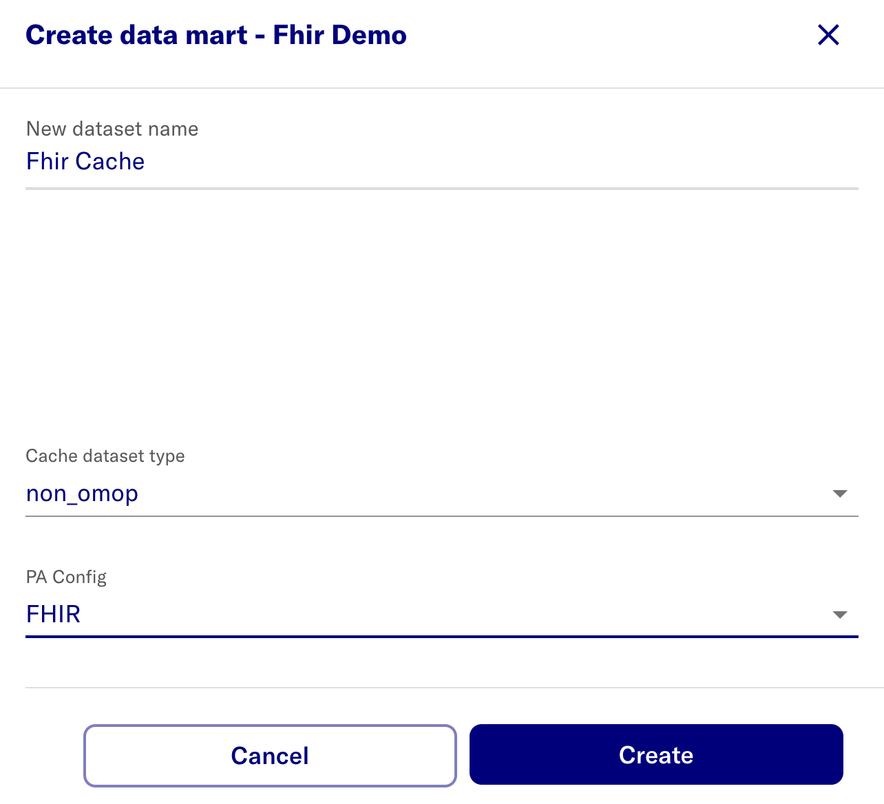Create FHIR data mart