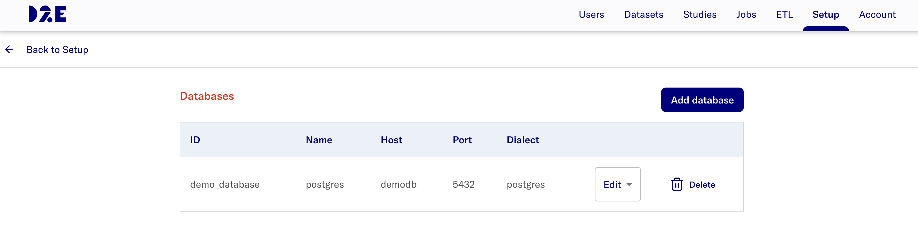 DatabaseList
