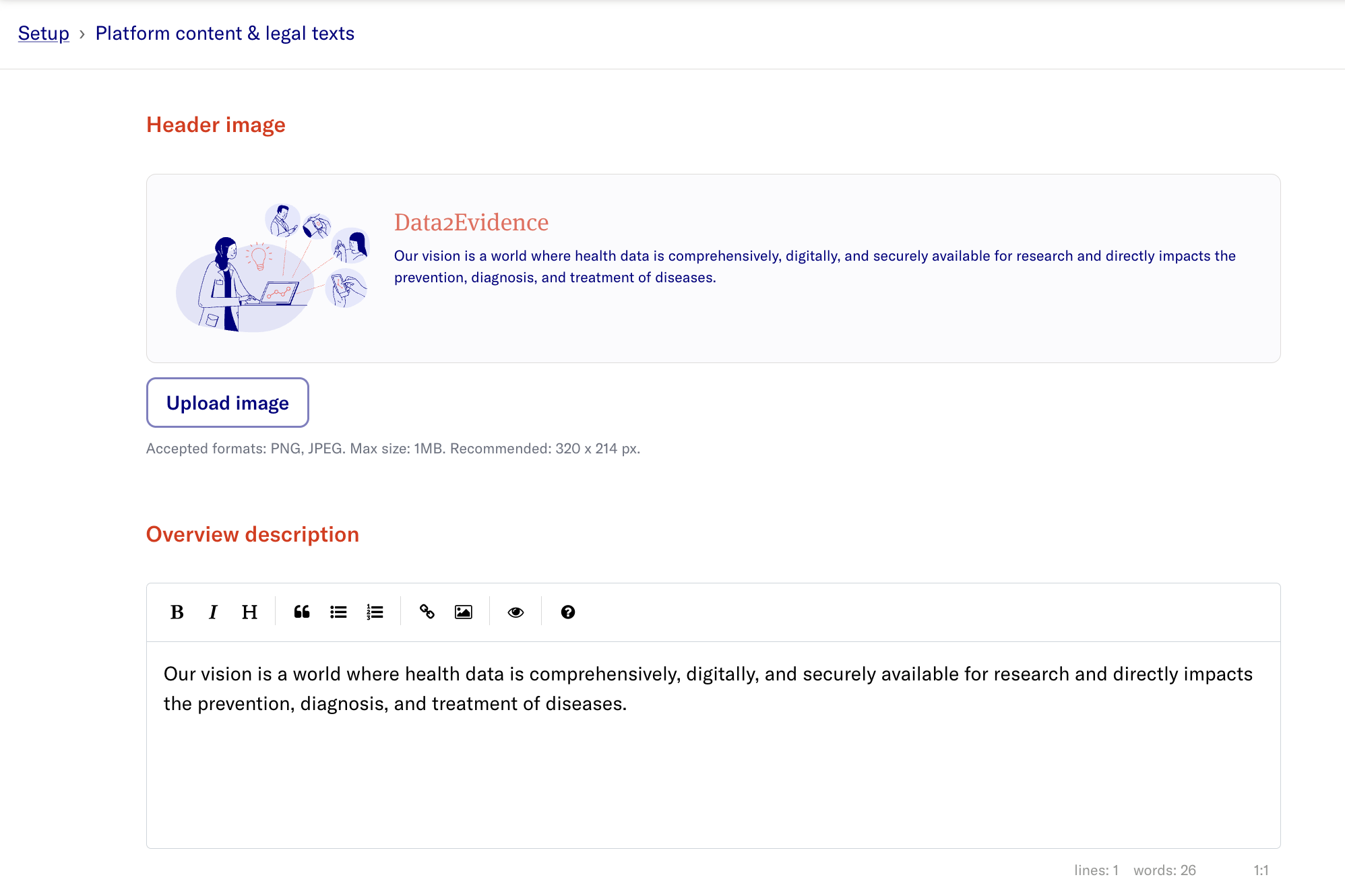 OverviewDescriptionSetup