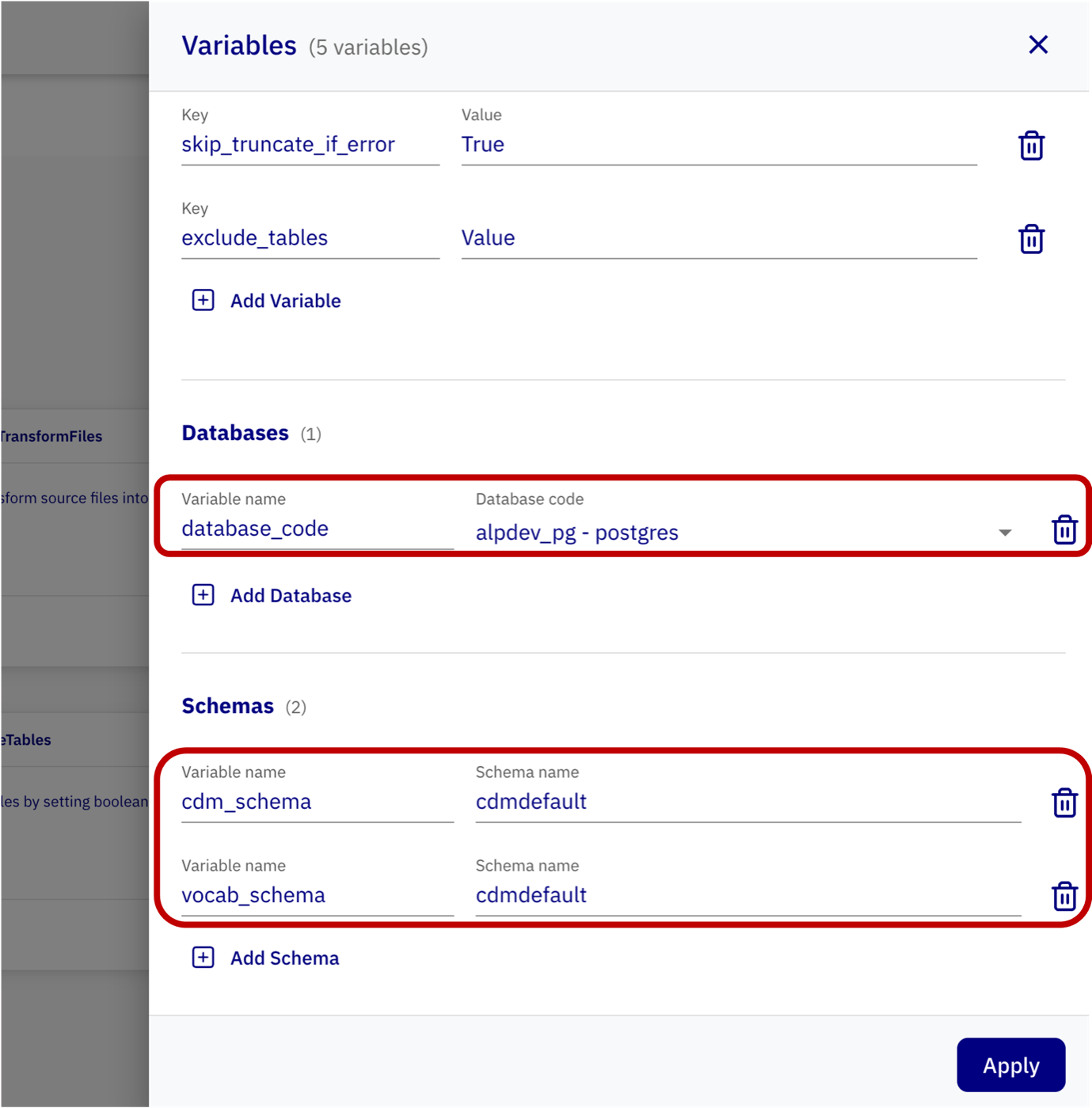 Set Variables